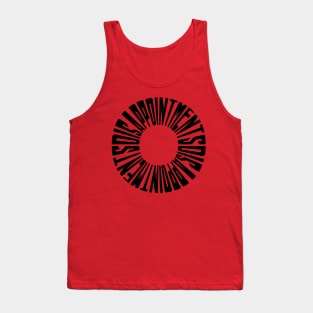 Wheel of Disappointments - Black Text Tank Top